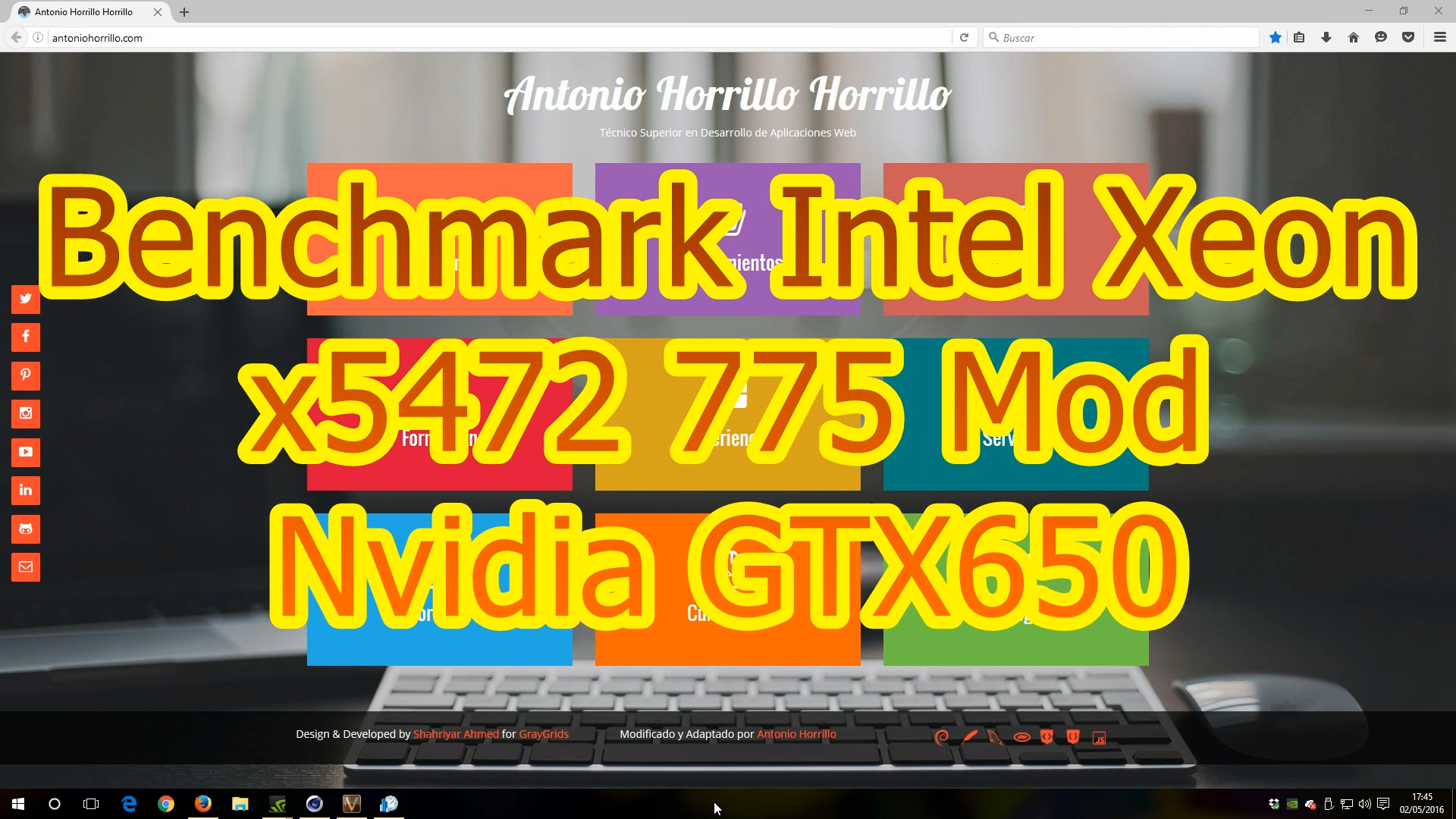 Benchmark Intel Xeon x5472 775 Mod & Nvidia GTX650.